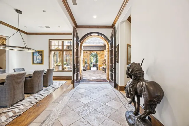 a view of a livingroom with furniture and front door