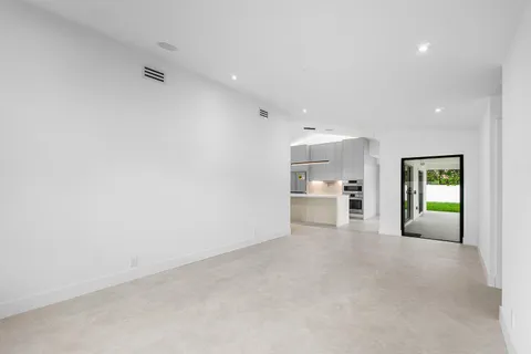 a small space with a white wall