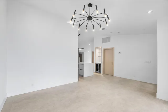 a view of an empty room