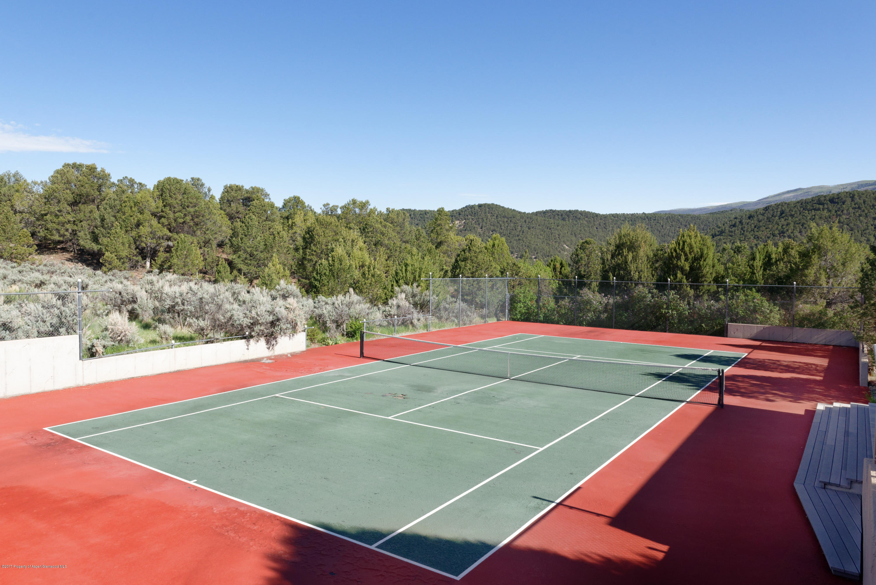 525 Cactus Flats Road Carbondale, CO 81623 - Photo 27 of 49 a view of outdoor space and basketball court