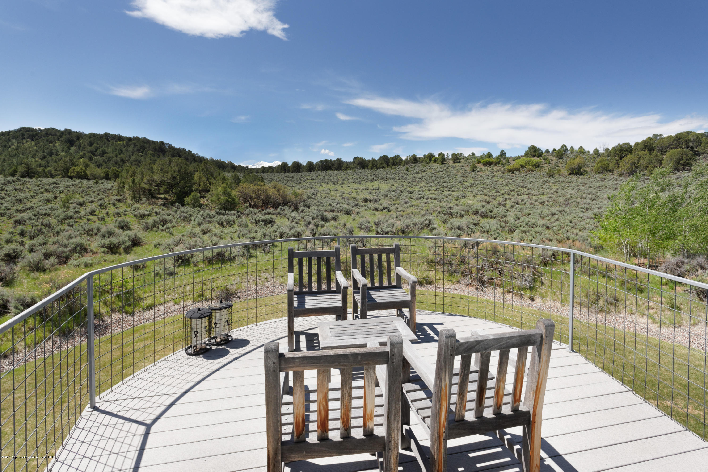 525 Cactus Flats Road Carbondale, CO 81623 - Photo 41 of 49 a view of a balcony with mountain view