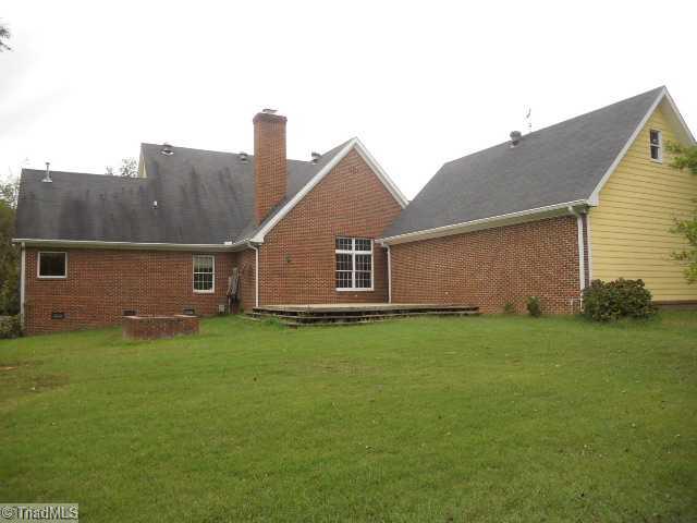 185 Williams Road Madison, NC 27025 - Photo 13 of 16 Exterior Back. Home sits on 4 acres!