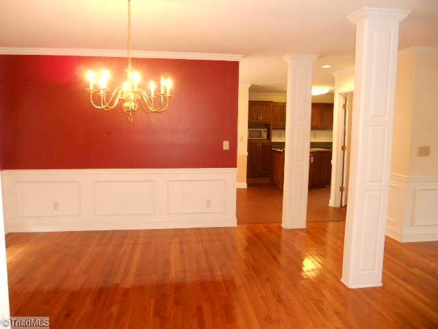 185 Williams Road Madison, NC 27025 - Photo 5 of 16 Dining Room. Hardwood floors and columns that add to the charm!