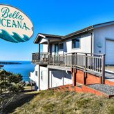 a view of stairs and a garden