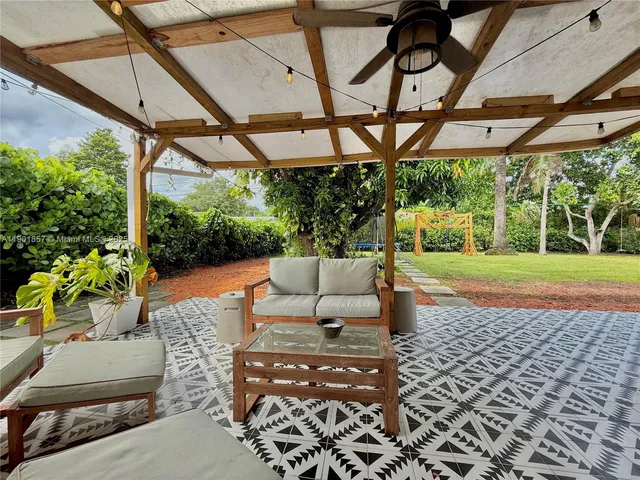 a patio view with patio