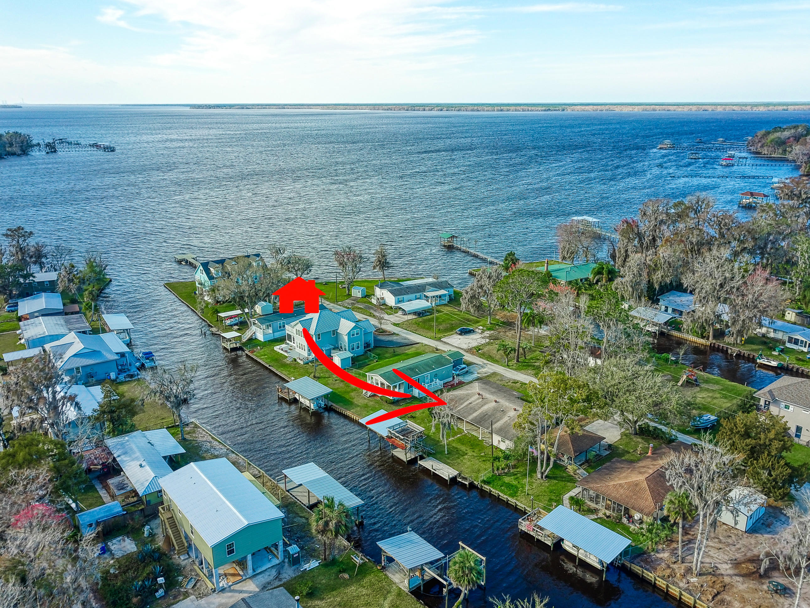 8466 Moody Canal Road St. Augustine, FL 32092 - Photo 3 of 48 View of St. Johns River