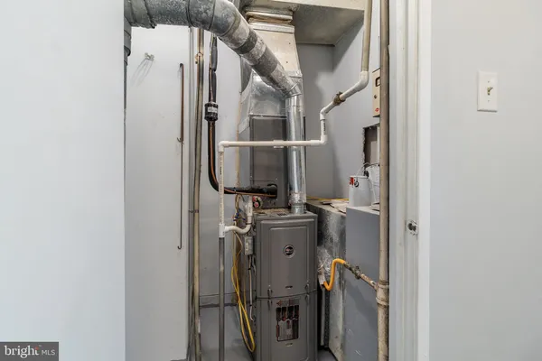 a view of a hallway with entryway