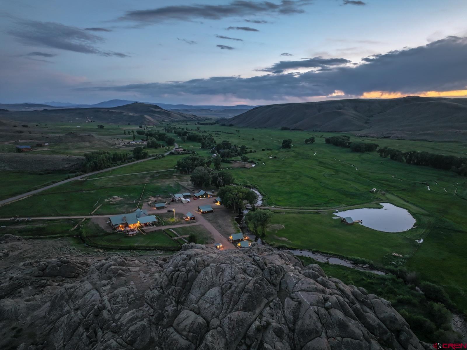 5291 County Road 76 Parlin, CO 81239 - Photo 20 of 45 a view of a backyard with mountain view