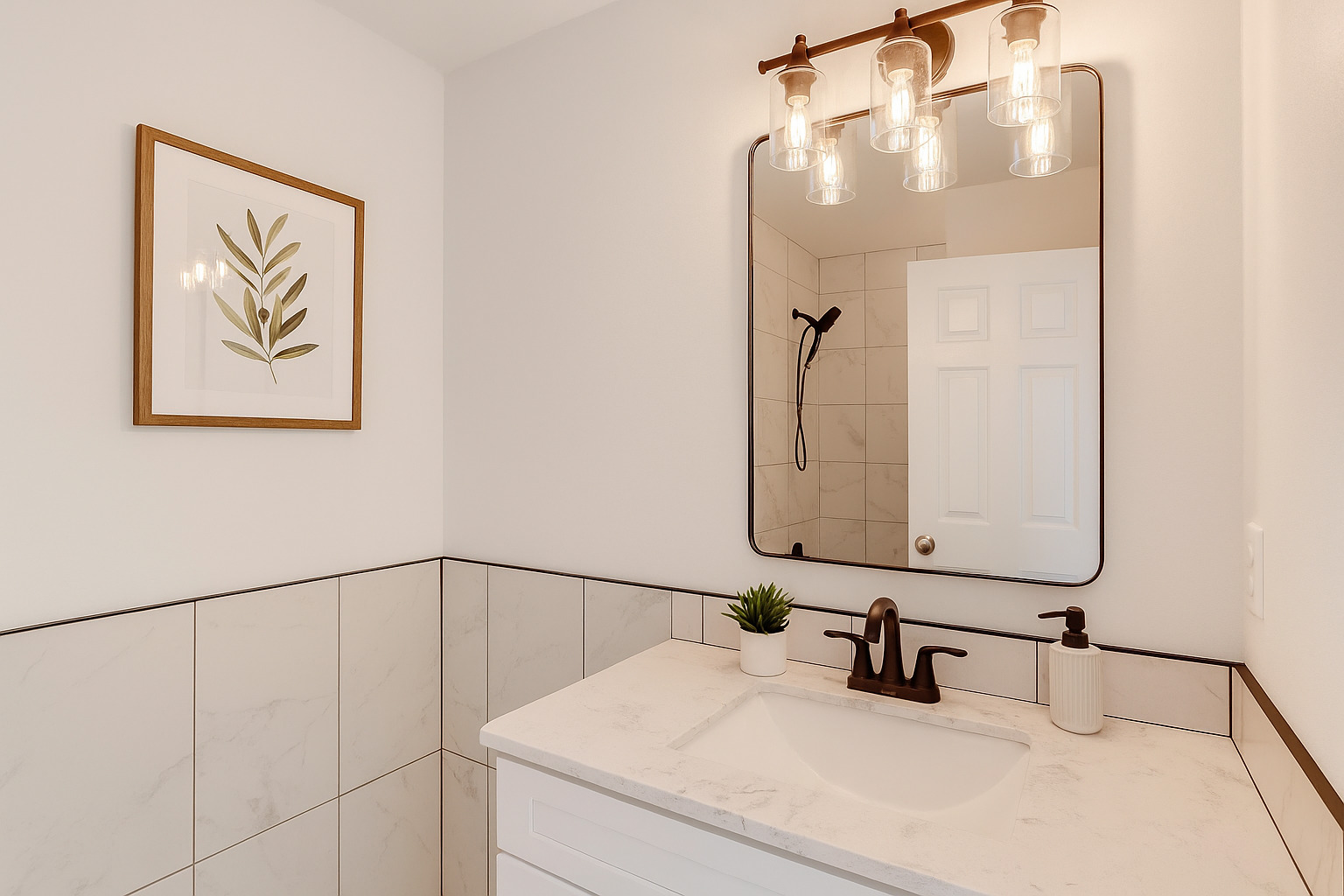 609 Hanover Court, Unit X1 Schaumburg, IL 60194 - Photo 15 of 25 a bathroom with a sink and a mirror