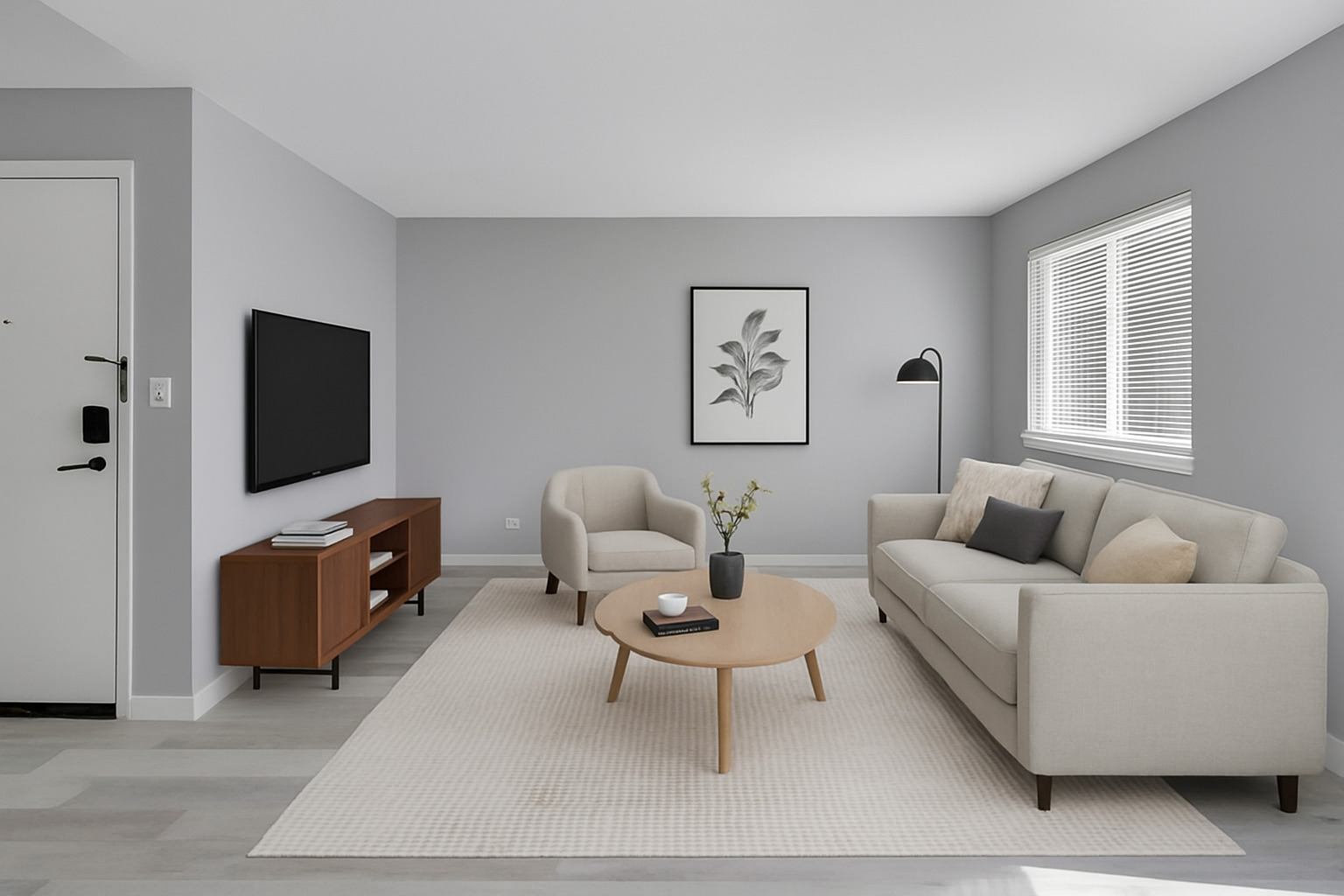 609 Hanover Court, Unit X1 Schaumburg, IL 60194 - Photo 8 of 25 a living room with furniture and a flat screen tv