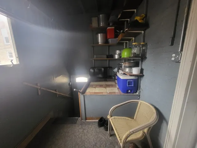 a bathroom with a sink and toilet