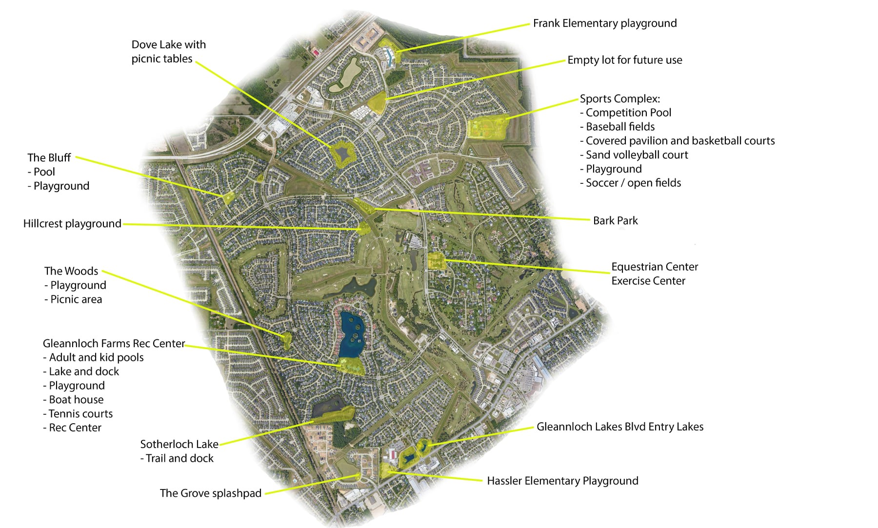 8827 Leaning Hollow Lane Spring, TX 77379 - Photo 49 of 49 Amenity map
