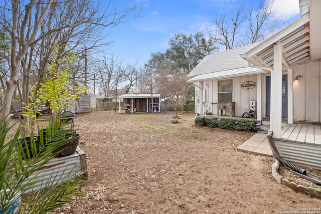 a view of a house with a patio