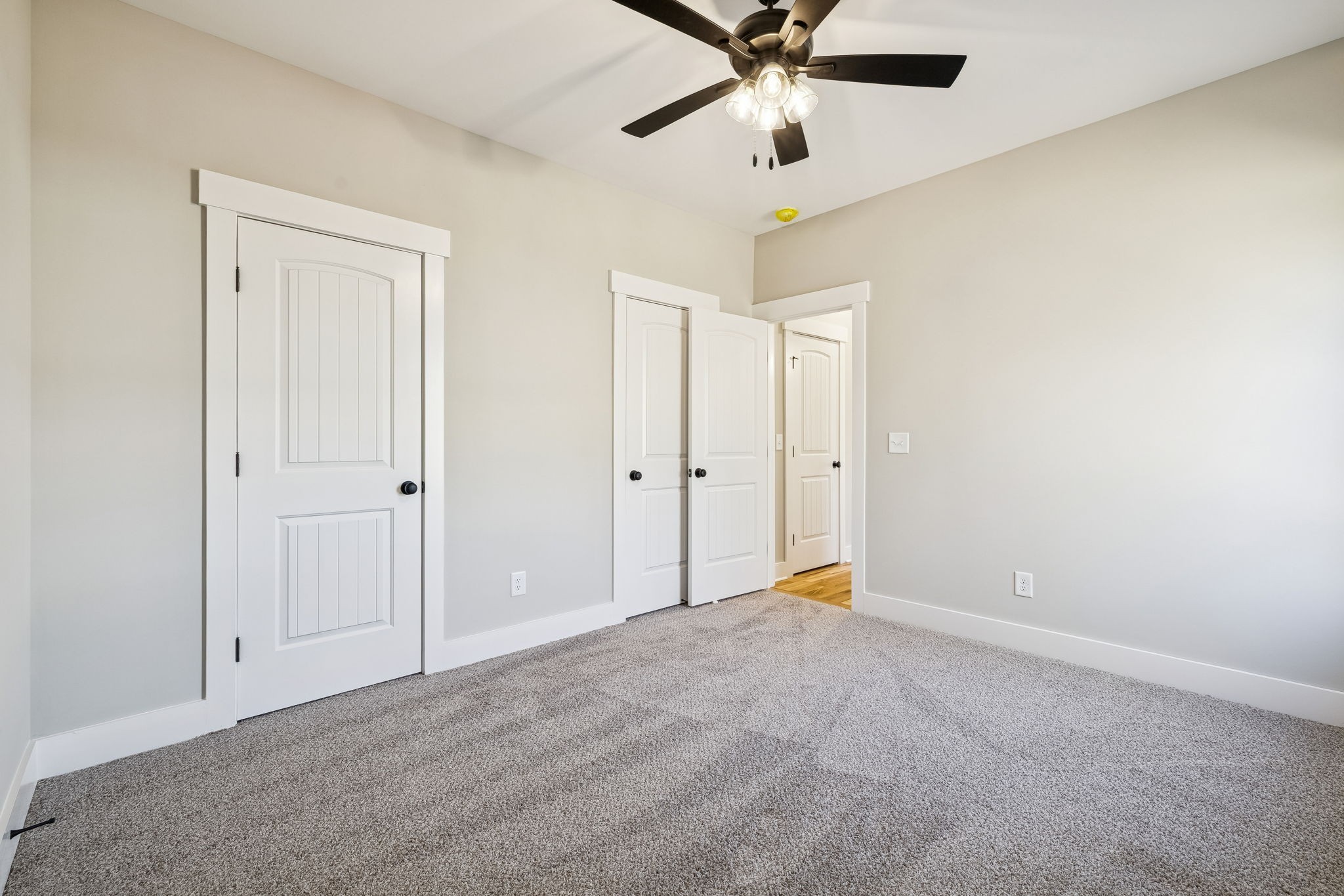 1183 Hangar Road Springfield, TN 37172 - Photo 40 of 69 an empty room with closet and a chandelier fan