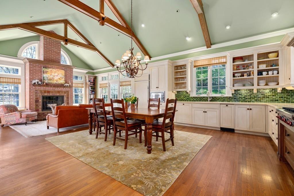 116 Meadowbrook Road Weston, MA 02493 - Photo 10 of 26 a view of a dining room with furniture and chandelier
