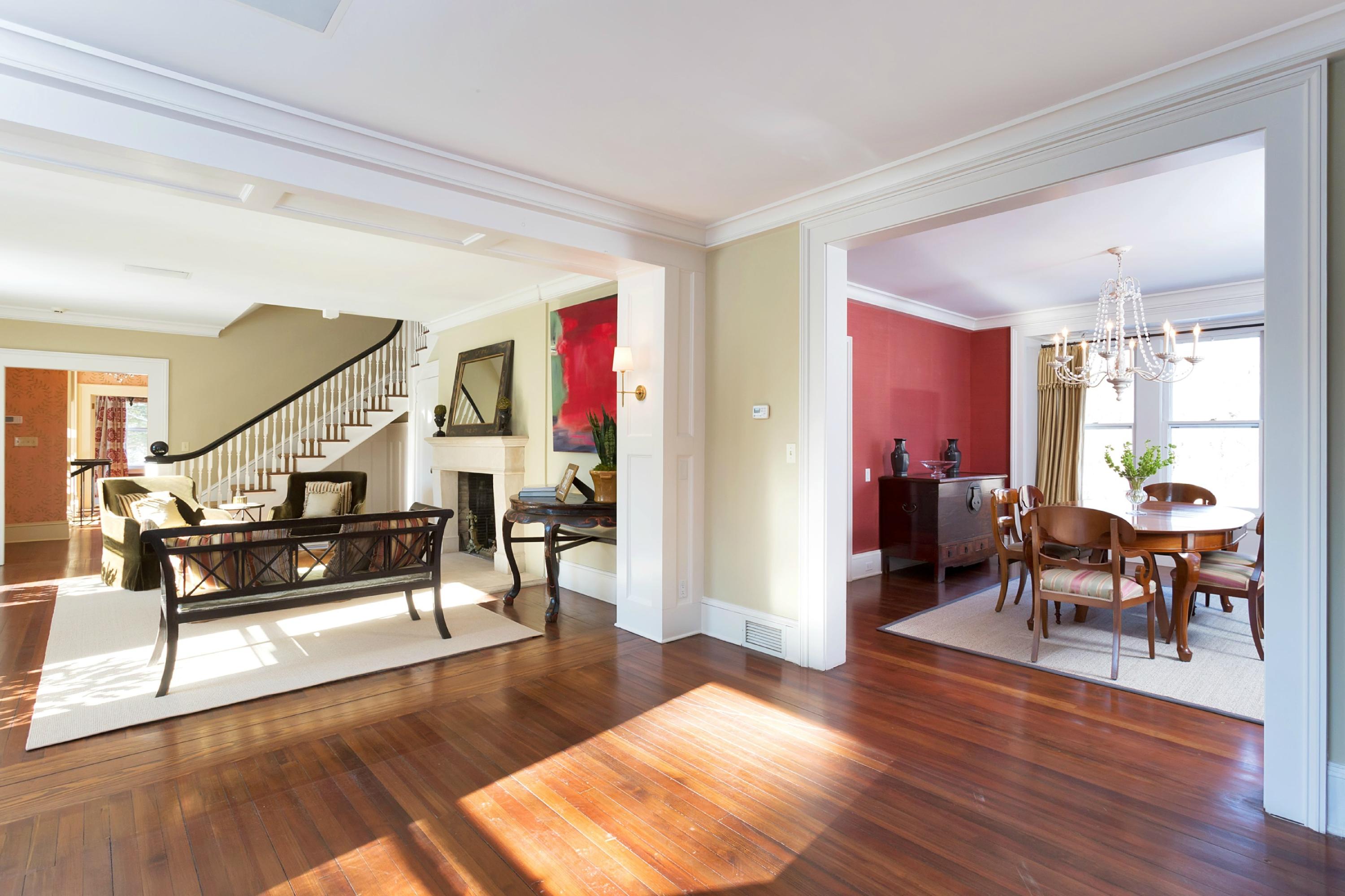 39 Old Farm Road Darien, CT 06820 - Photo 12 of 36 a living room with furniture and a wooden floor