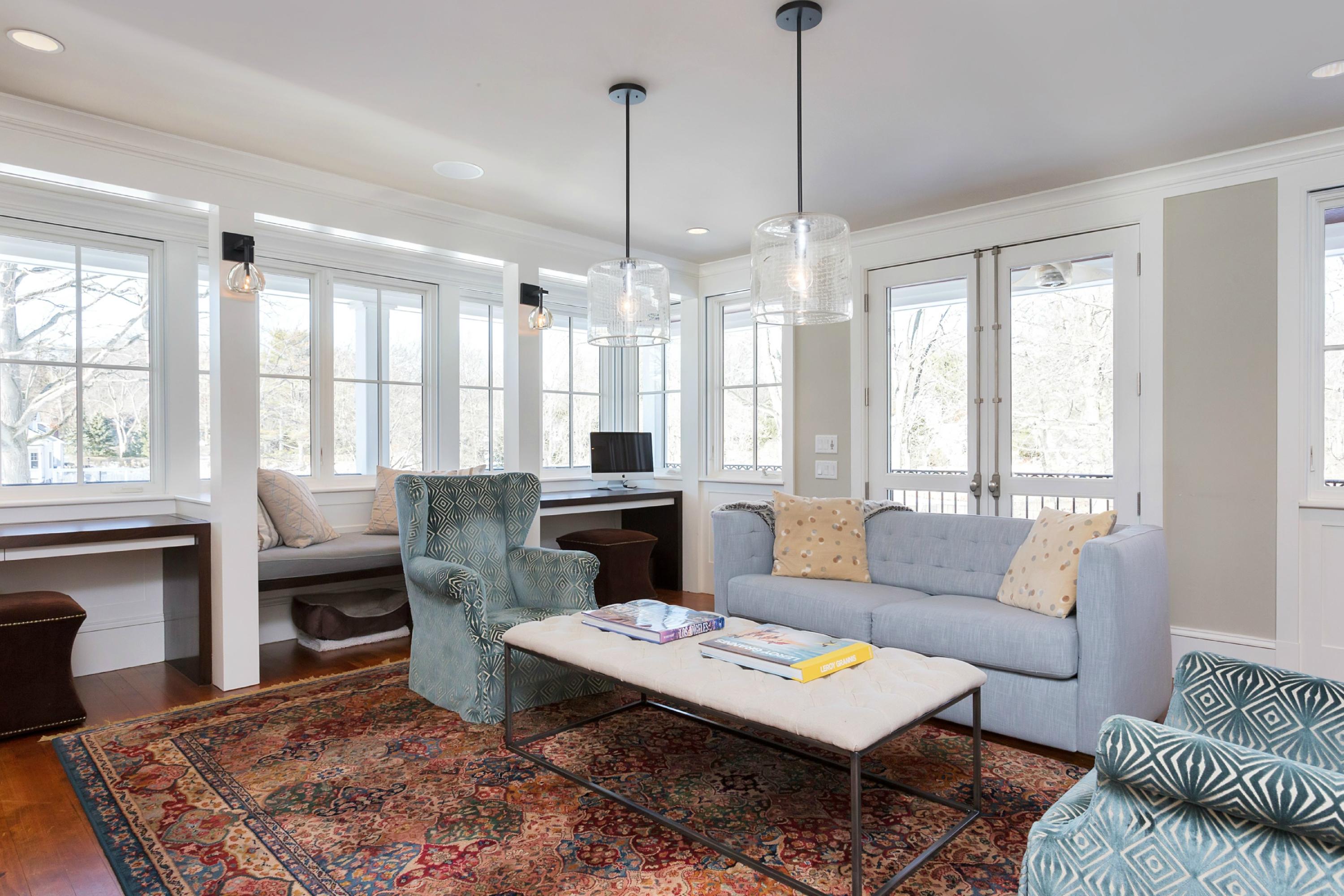 39 Old Farm Road Darien, CT 06820 - Photo 18 of 36 a living room with furniture and a large window