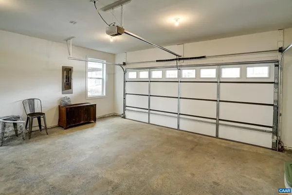 a view of a garage