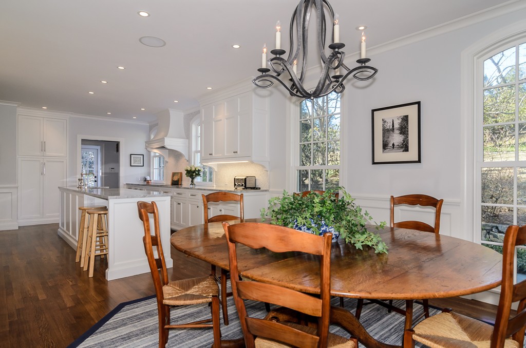 21 Carisbrooke Road Wellesley, MA 02481 - Photo 5 of 18 a dining room with furniture a chandelier and window