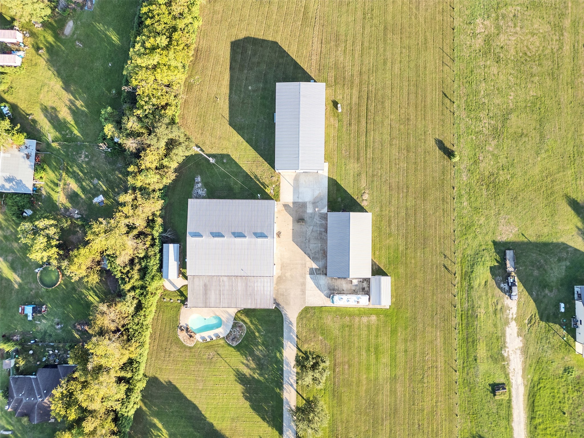 7301 Pearson Road Santa Fe, TX 77517 - Photo 6 of 46 an aerial view of residential house with an outdoor space