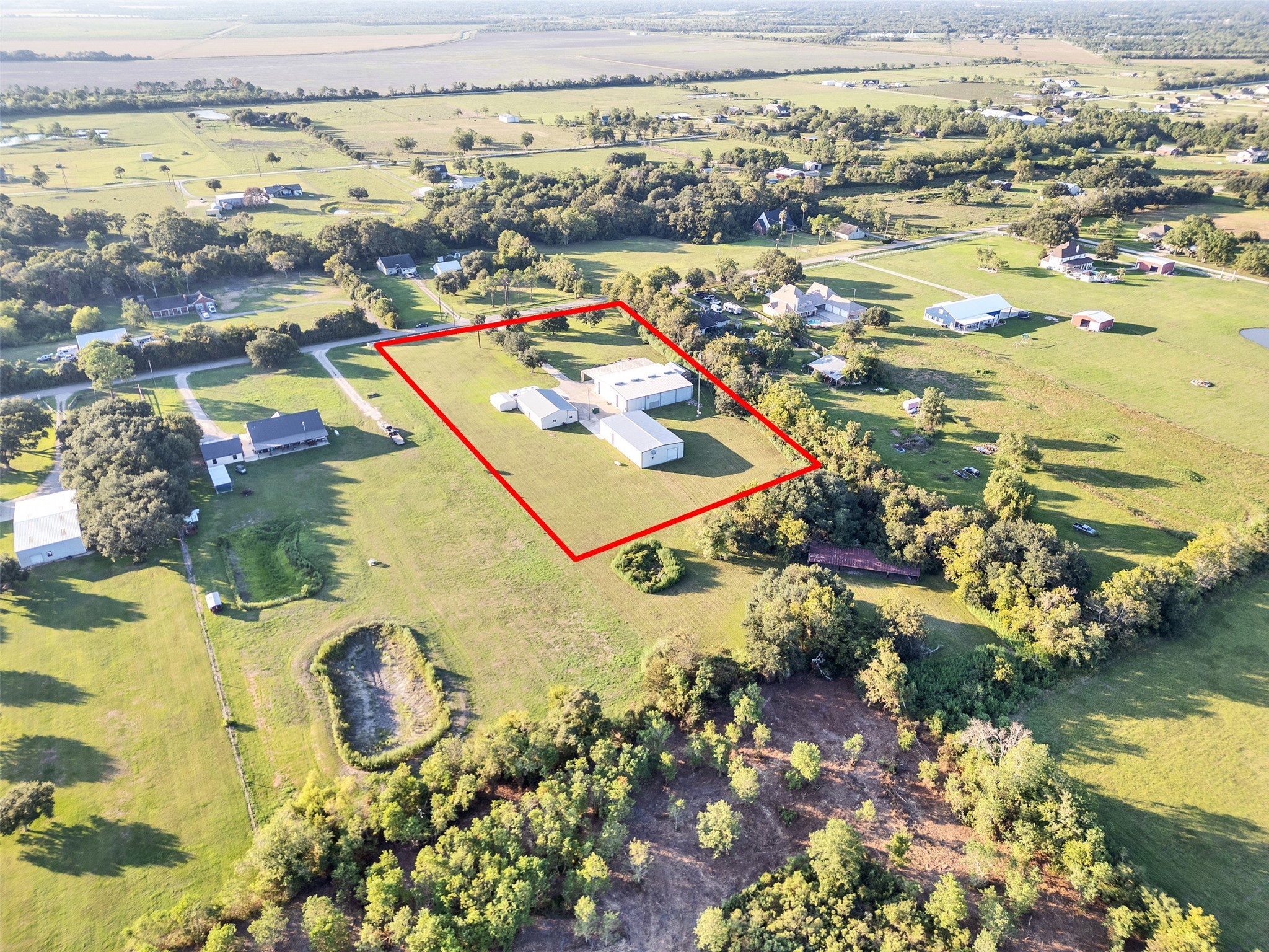 7301 Pearson Road Santa Fe, TX 77517 - Photo 8 of 46 an aerial view of residential houses with outdoor space