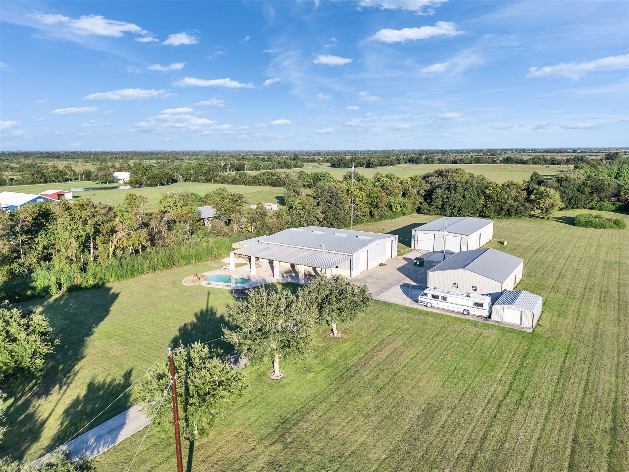 7301 Pearson Road Santa Fe, TX 77517 - Photo 9 of 46 a view of a lake with a yard