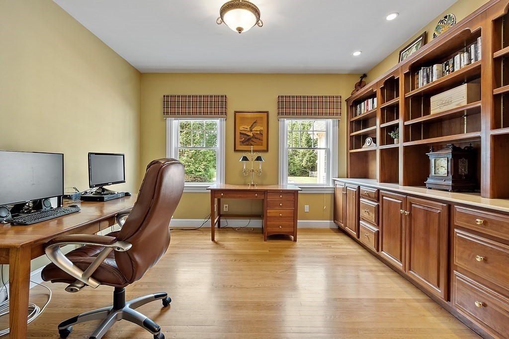 106 Fox Run Road Bolton, MA 01740 - Photo 17 of 41 a view of a workspace with furniture and a window