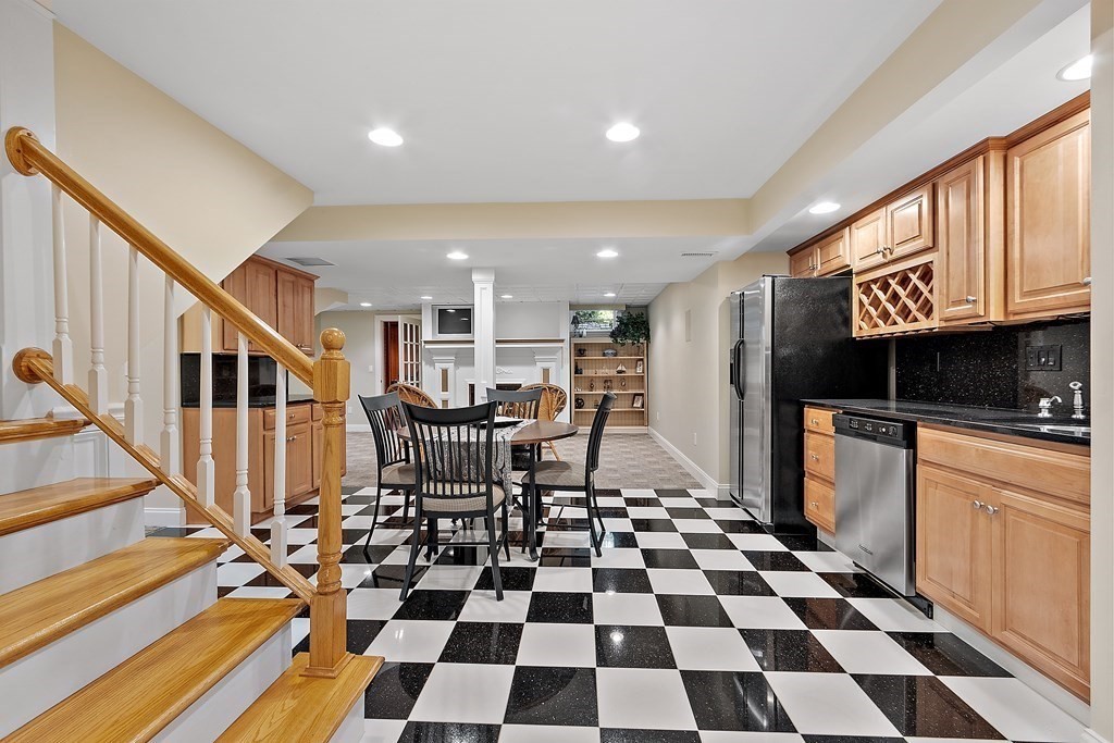 106 Fox Run Road Bolton, MA 01740 - Photo 35 of 41 a black and white checkered floor with a black white checkered floor