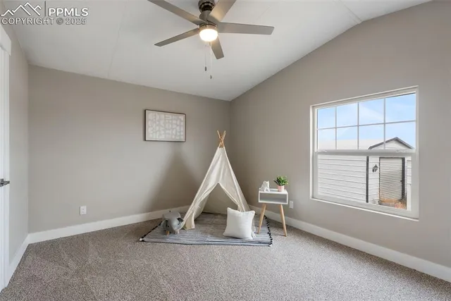 a view of a hallway with workspace