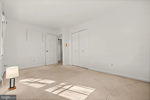 a view of an empty room