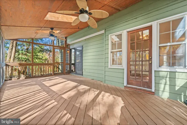 a view of outdoor space and deck