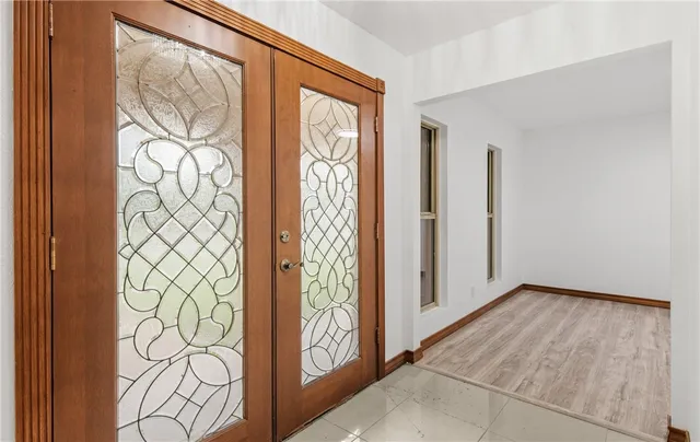 a view of front door