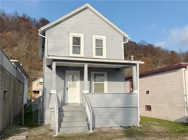 a front view of a house