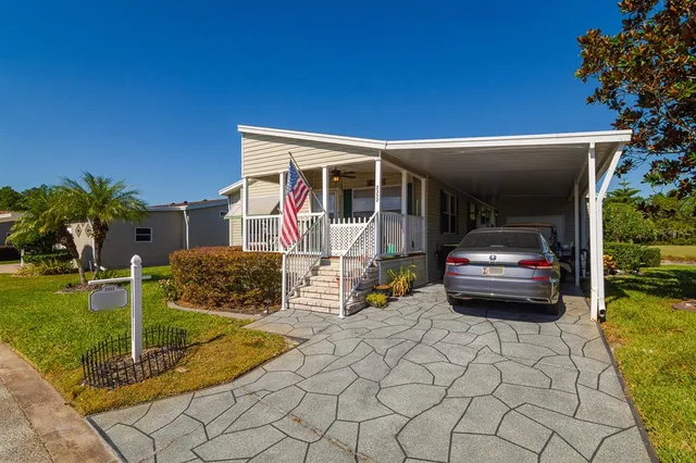 a car parked in front of a house