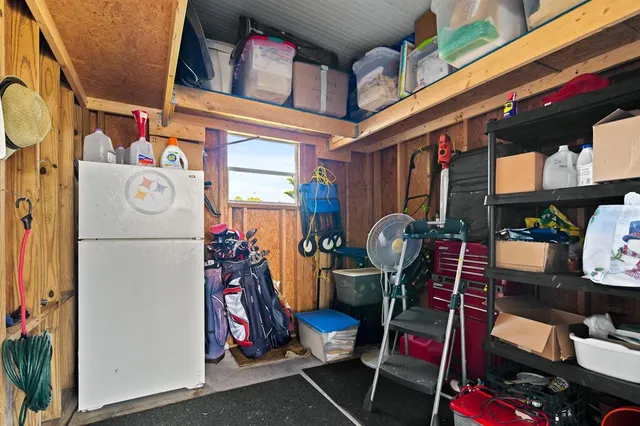 a view of storage and utility room
