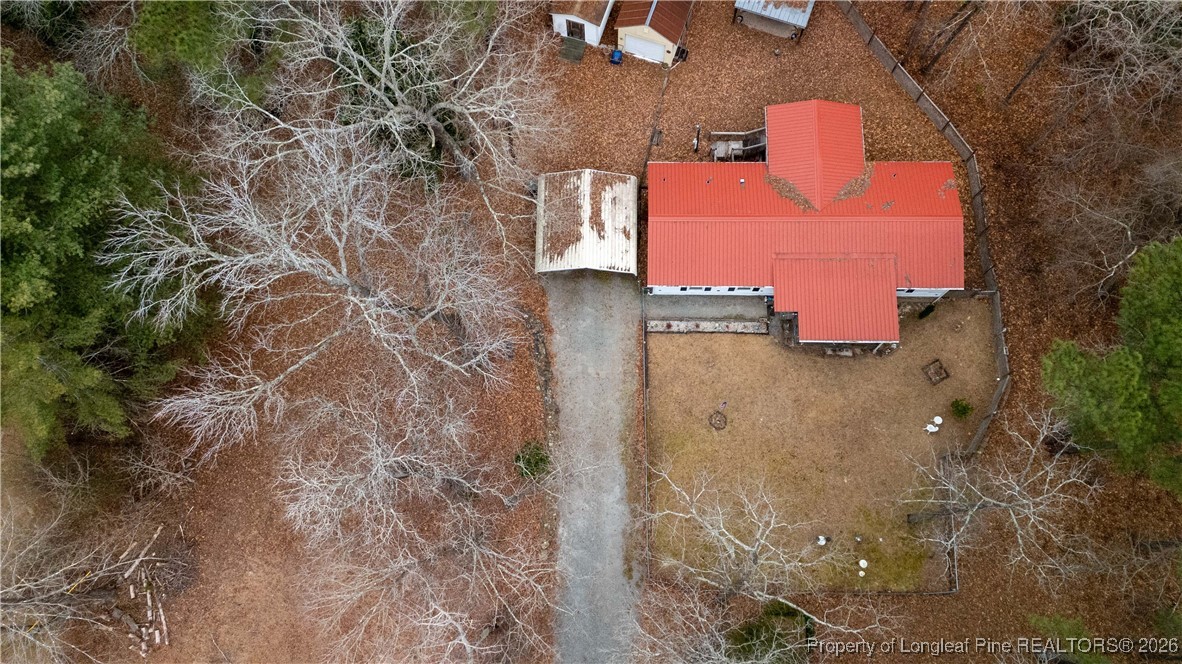 156 Connell Road Carthage, NC 28327 - Photo 39 of 43 an aerial view of a house with a yard