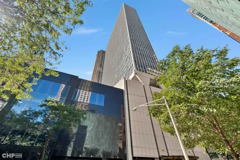 a view of a tall building