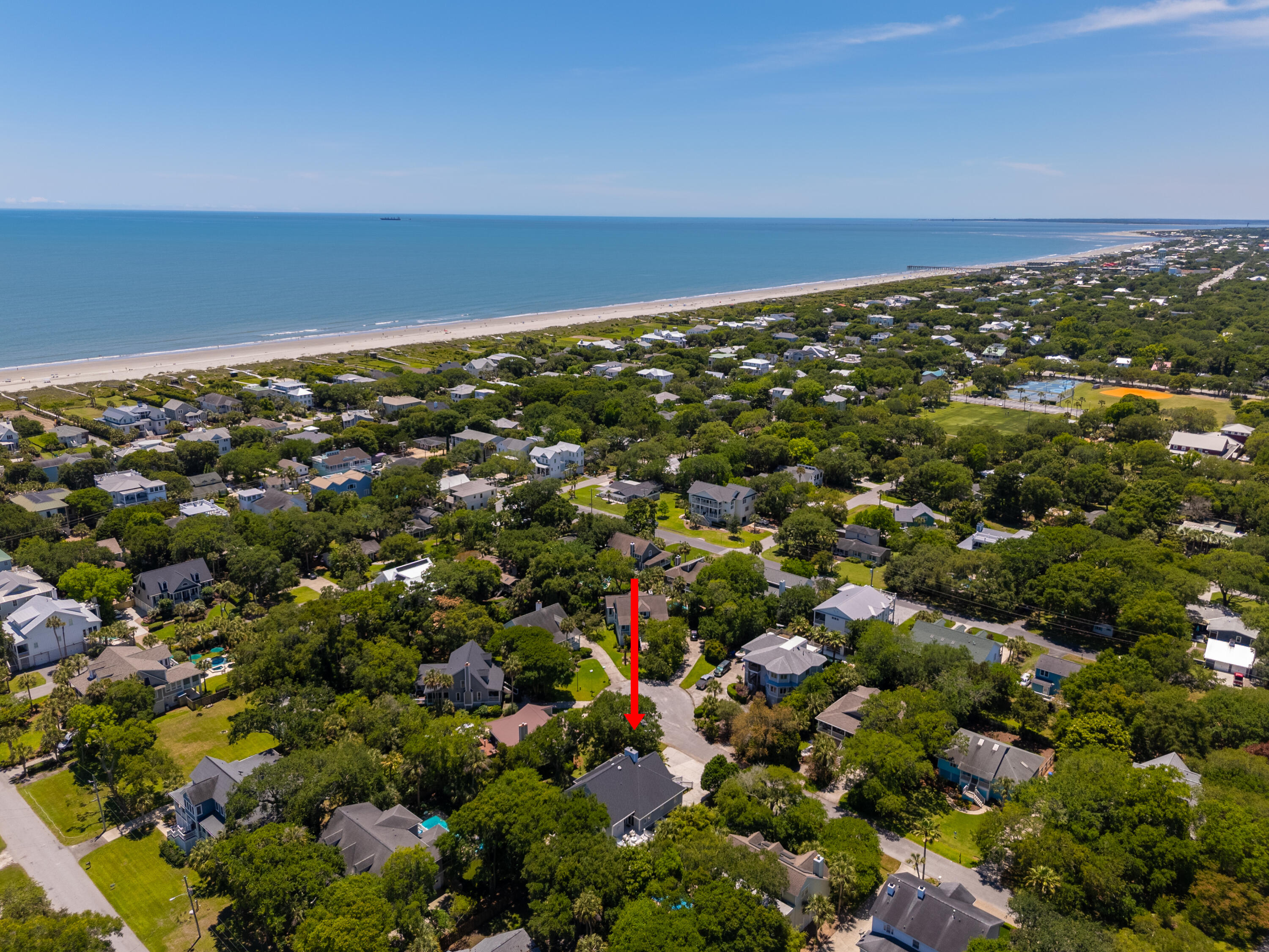10 Wills Way Isle of Palms, SC 29451 - Photo 74 of 104 Ariel of home and ocean