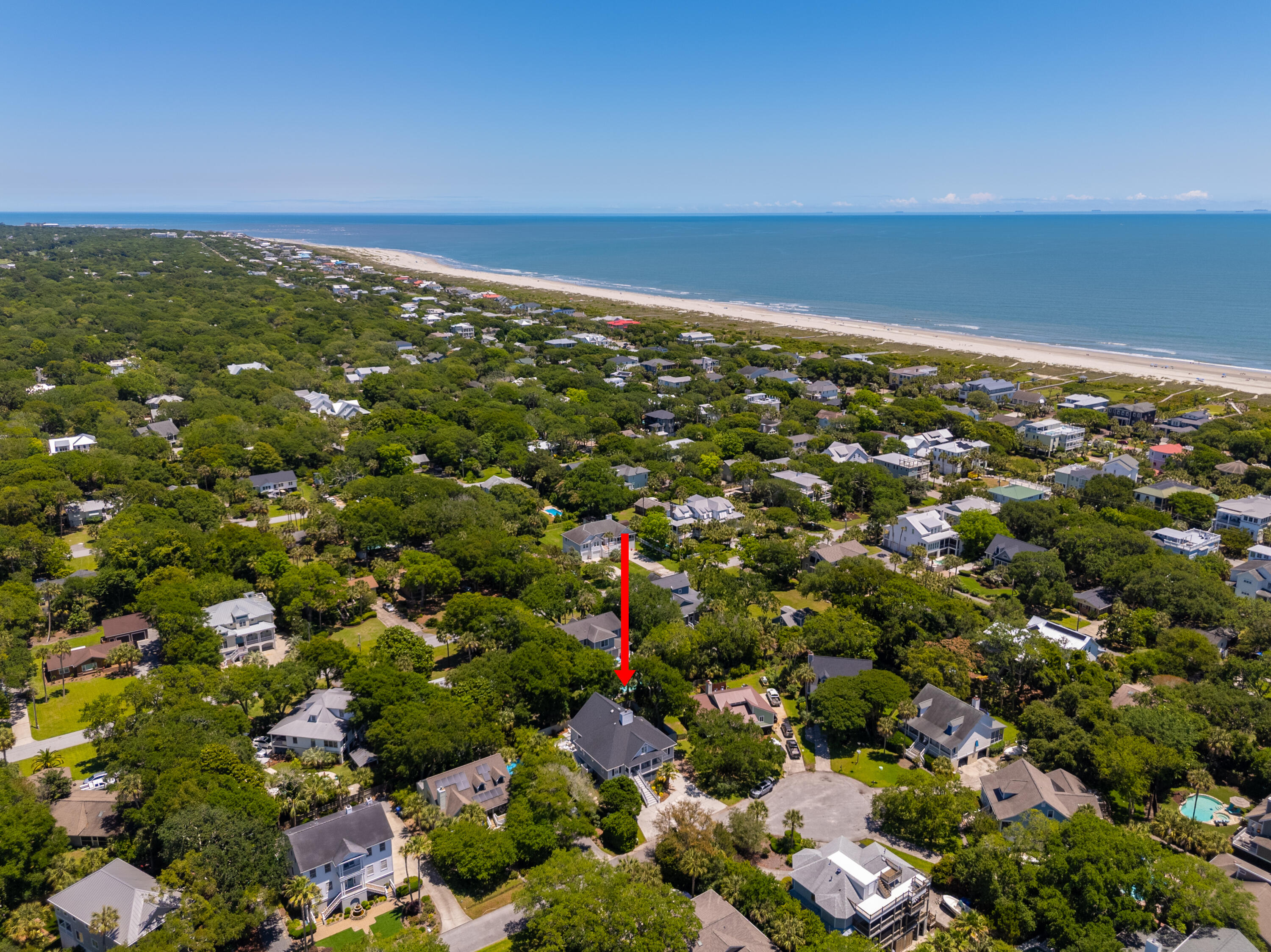 10 Wills Way Isle of Palms, SC 29451 - Photo 79 of 104 Ariel view of home and ocean