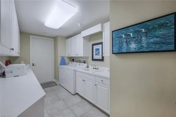 a view of a lake with a big yard