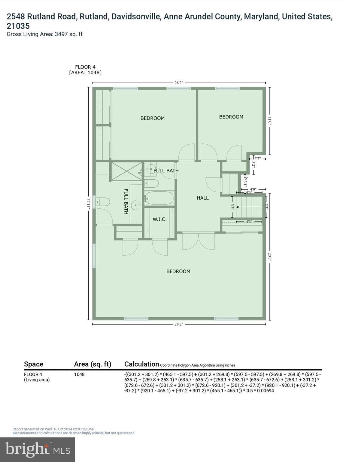 2548 Rutland Road Davidsonville, MD 21035 - Photo 60 of 62 Upper Level GLA
