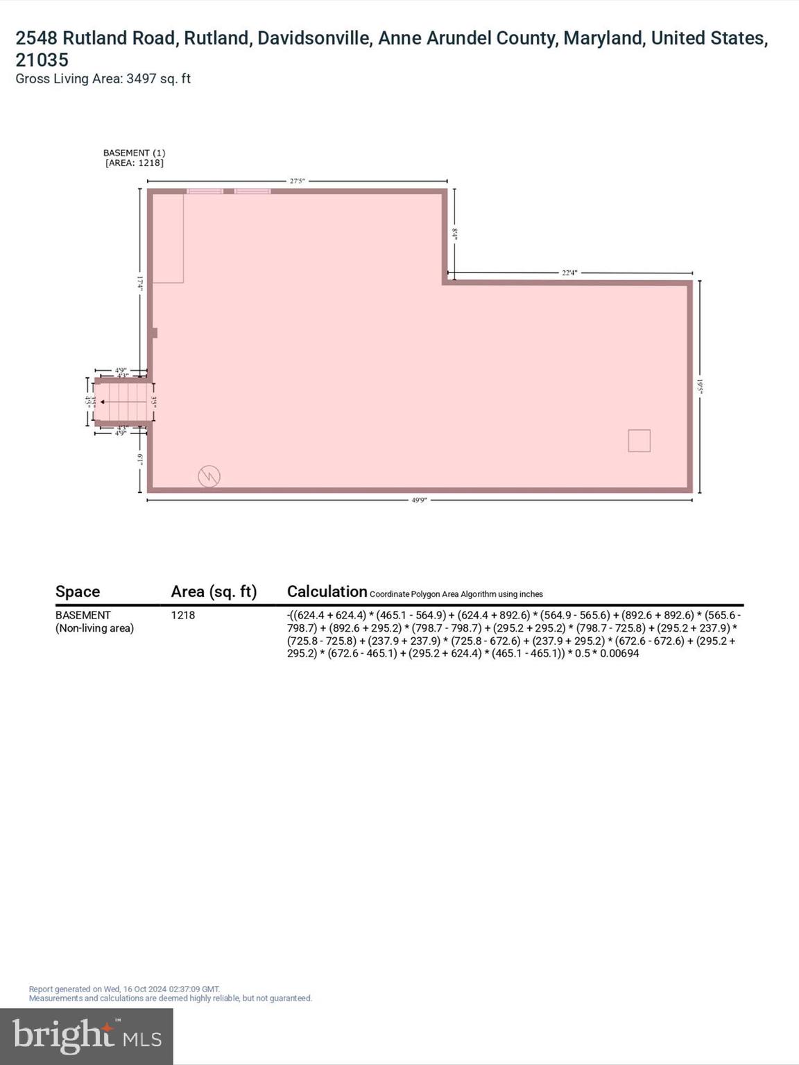 2548 Rutland Road Davidsonville, MD 21035 - Photo 62 of 62 Lower Level 2 GLA