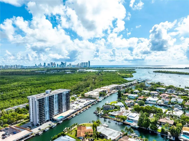 a view of a city with an ocean