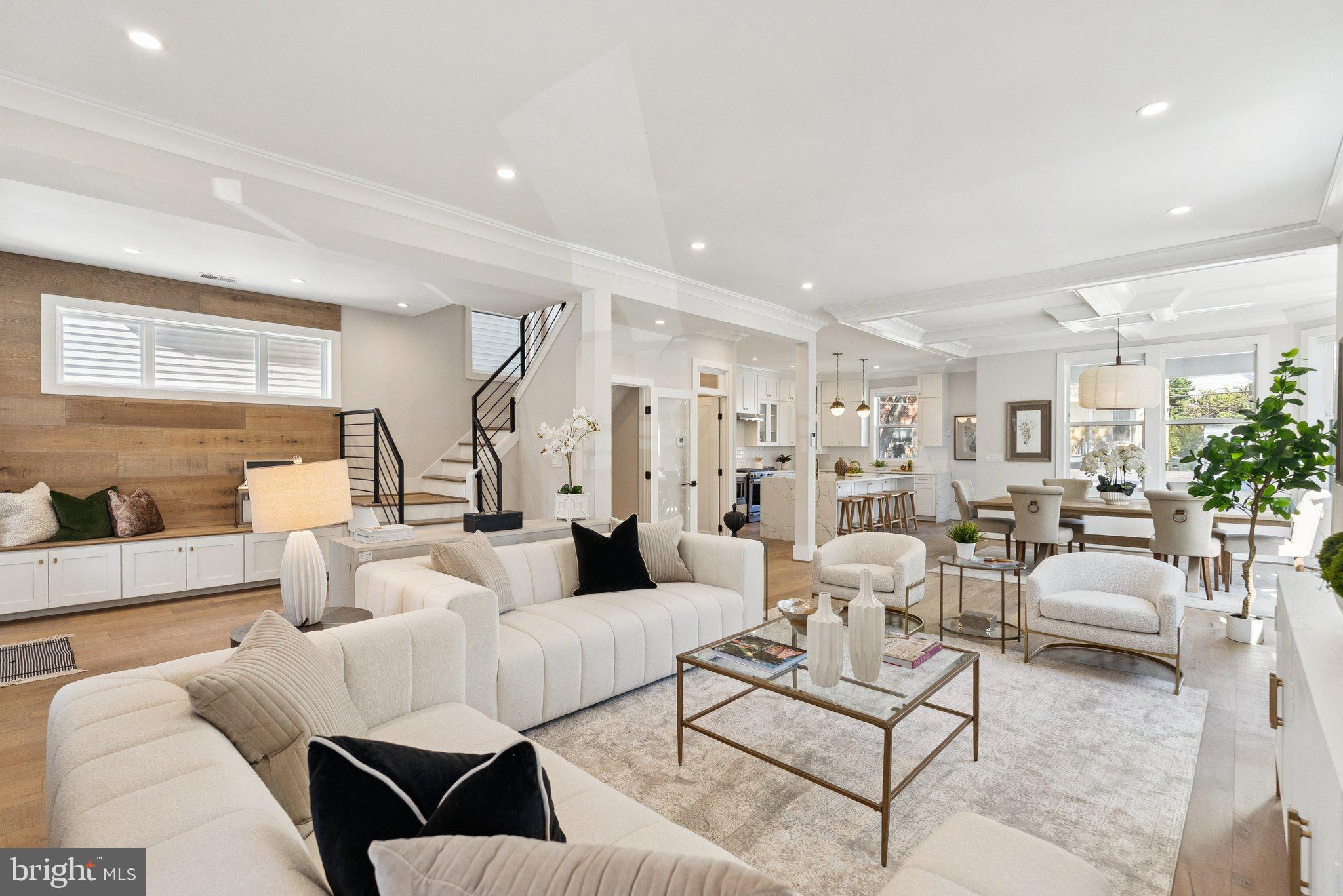 1207 Delafield Place Northwest Washington, DC 20011 - Photo 12 of 47 Living Room looking to Dining