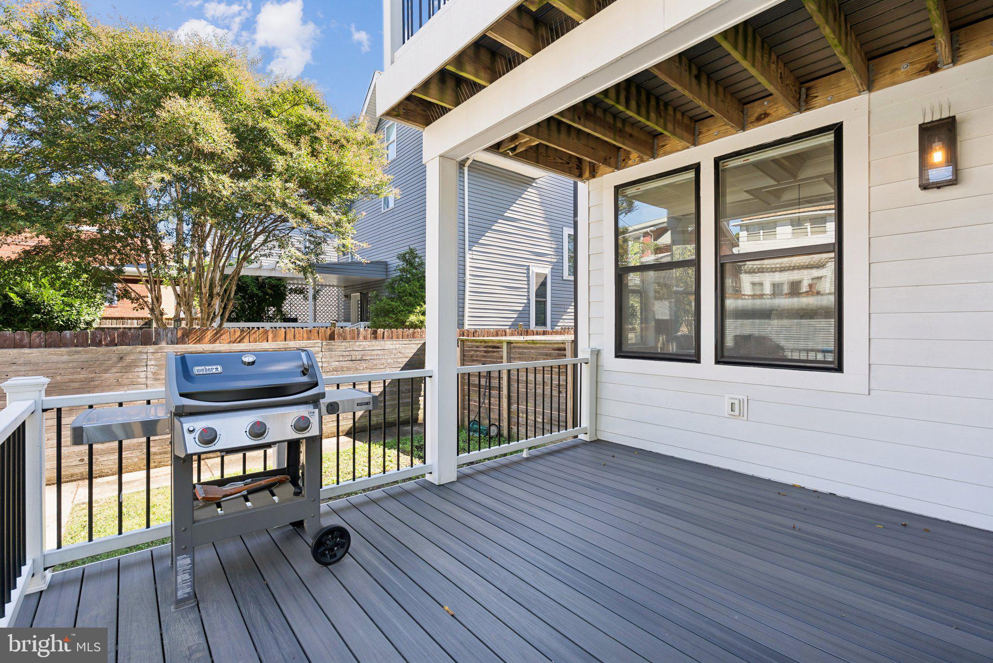 1207 Delafield Place Northwest Washington, DC 20011 - Photo 20 of 47 Deck off Kitchen makes outdoor entertaining easy