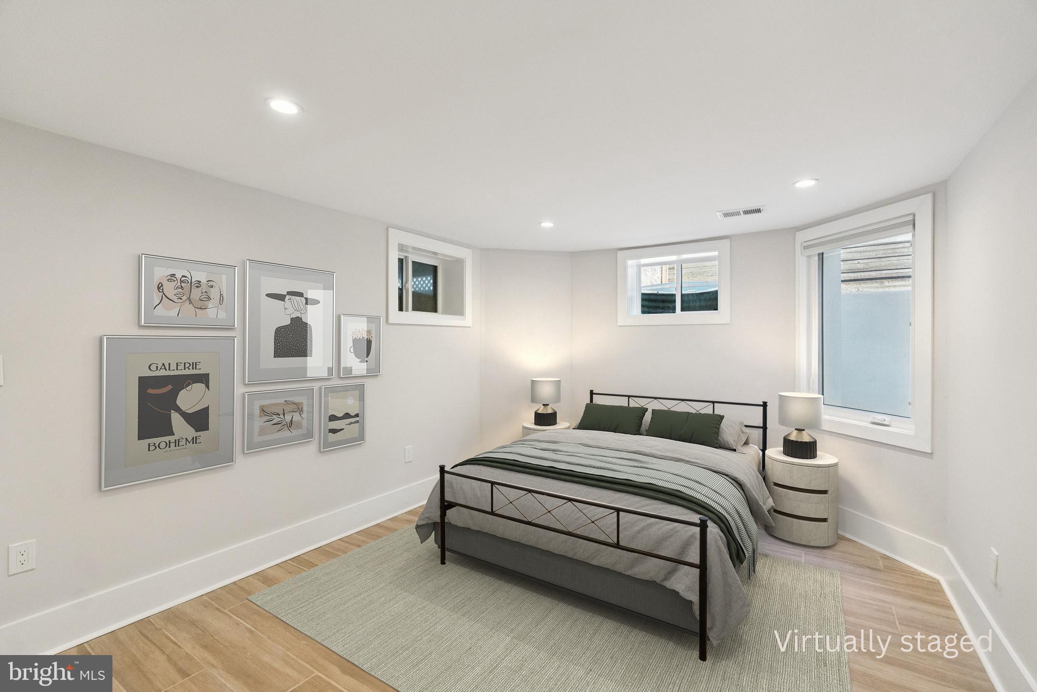 1207 Delafield Place Northwest Washington, DC 20011 - Photo 37 of 47 5th Bedroom on Lower Level Bedroom