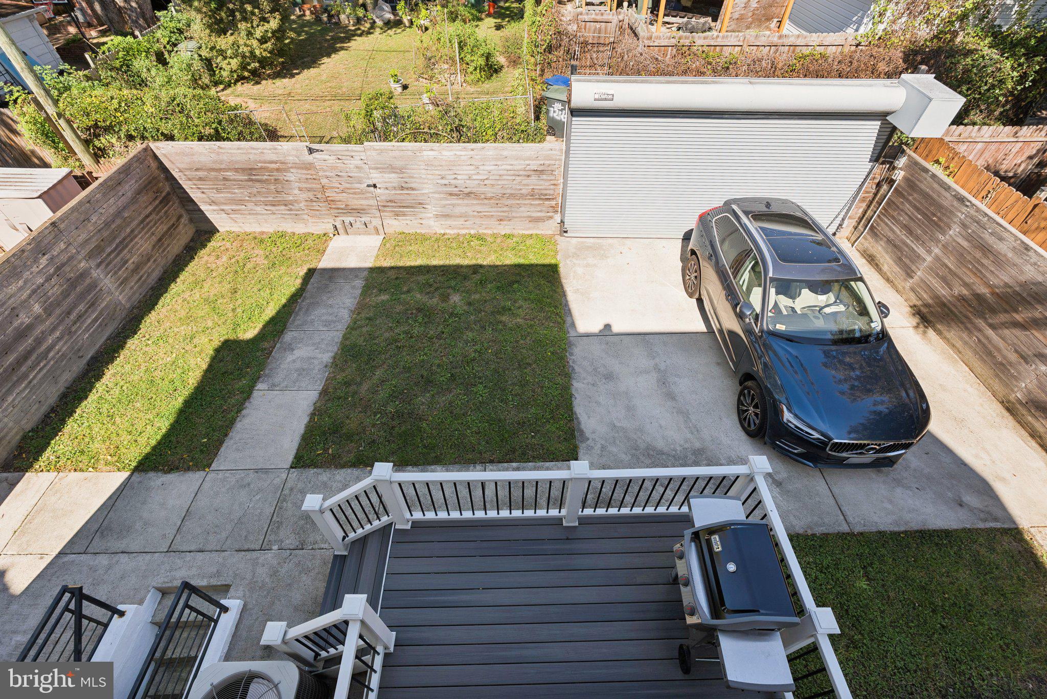1207 Delafield Place Northwest Washington, DC 20011 - Photo 45 of 47 Backyard with secure parking