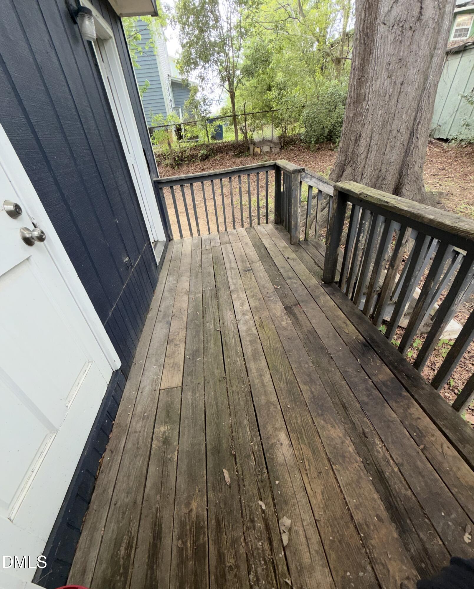 1107 Worth Street Durham, NC 27701 - Photo 16 of 17 a view of balcony with wooden floor