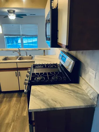 a room with pool table