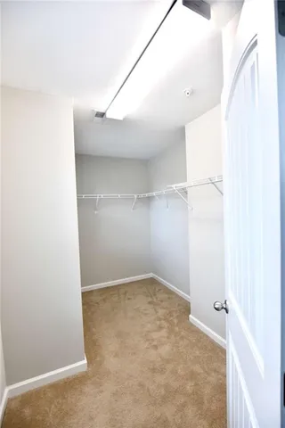 a view of a room with an empty space